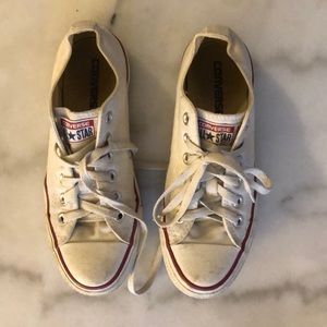 White AllStar Converse shoes